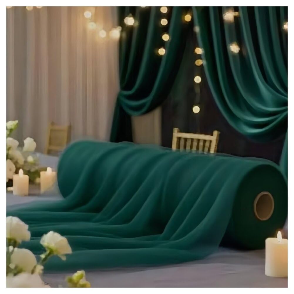 Tüllstoff 75 * 3000cm gardinen drapierstoff Tüll Band Vorhänge Tuch Deckenvorhänge drapierstoff für Zeremonie hochzeits Tischdecke Hussen Stuhlschleifen Traubogen hochzeitsbogen Tischläufer