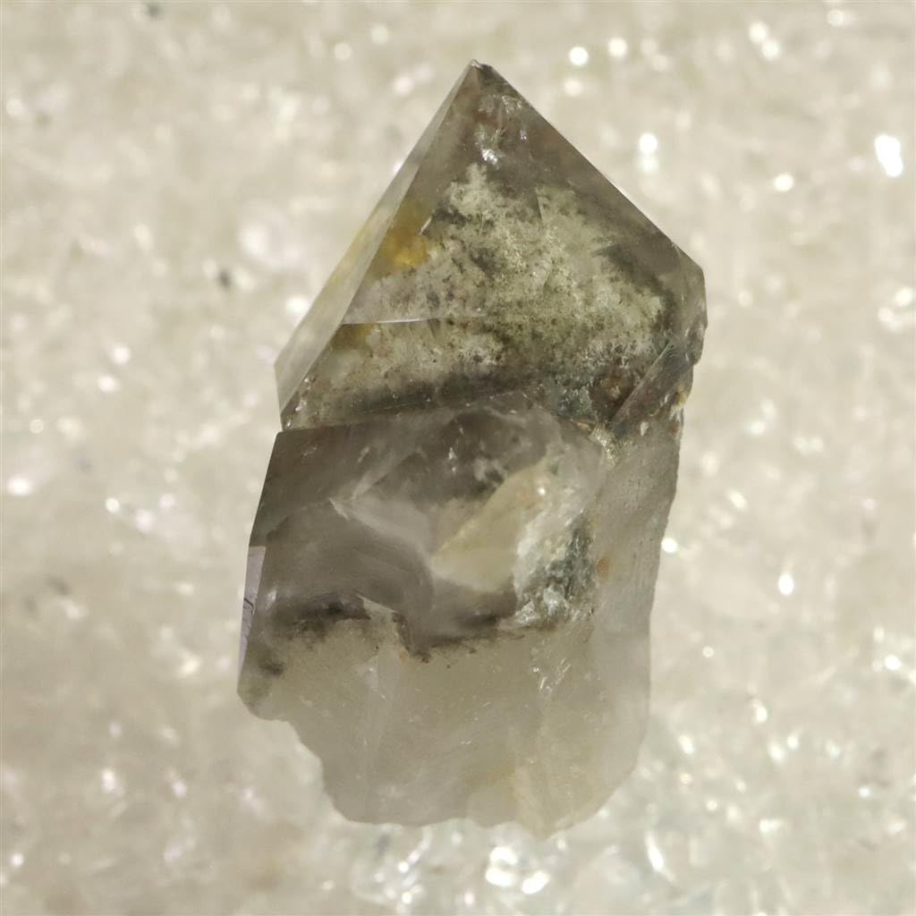 ブラジル産 ガーデンクォーツ 庭園水晶 41mmポイント原石 ファントム ツイン レコード・キーパー31.1g 【榎本通商 7646