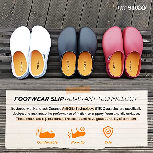 Stico NEC-06 Slip Resistant Clogs Chef Professional Work Shoes for Restaurant Hospital Nursing Garden3