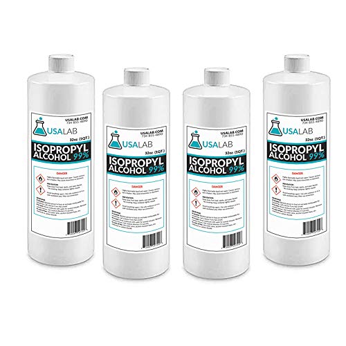 USA Lab Isopropyl Alcohol 99% Concentrate 1 Gallon - 4 32oz Bottles - 99% Pure