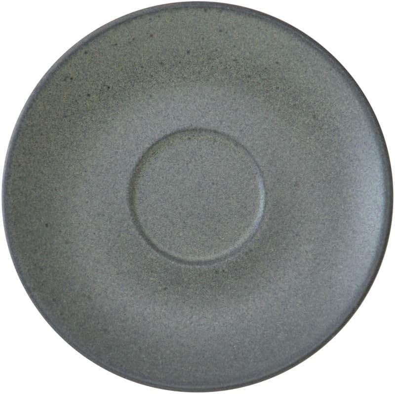 Koyo Pottery 17021055 Fonte Sand Gray All-Purpose Saucer, Dishwasher Safe, Made in Japan