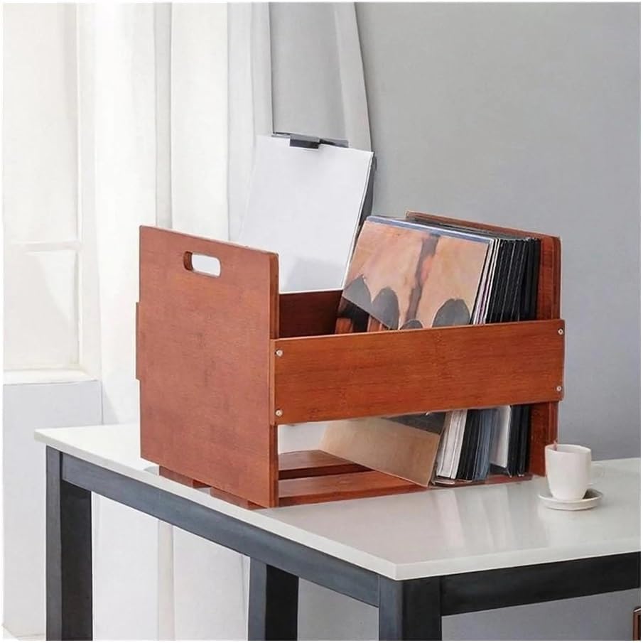 Cd Rack Records Storage Holder Vinyl Records Organizer for Documents Cd Books,