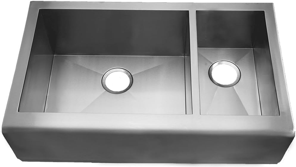 HomePlace HR-FRANKLIN Franklin Farmhouse Stainless Steel Kitchen Sink - Radial Corners
