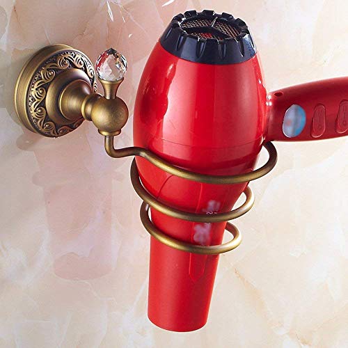 Support de sèche-cheveux en spirale au design antique sculpté pour hôtel de luxe