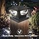 4pcs Solar Pfostenkappe 7x7 8x8 9x9 10x10, Solar Pfostenleuchte Solar Zaunpfosten Beleuchtung Solar Pfostenlampen Außen Solar Post Cap Light, IP65 Wasserdicht für Pfosten, Zaun (Größe: 7.6 bis 10.1cm)
