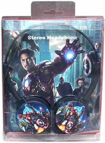ASWORLD Avenger Colourful Wired Adjustable Headphone Handband Stereo Sound for Kids Avenger Head Phone (3mm Jack)