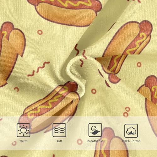 Boys' Exclusive Briefs Toddler Underwear 95% Combed Cotton Boxerbriefs 2T Hot Dog Pattern 803