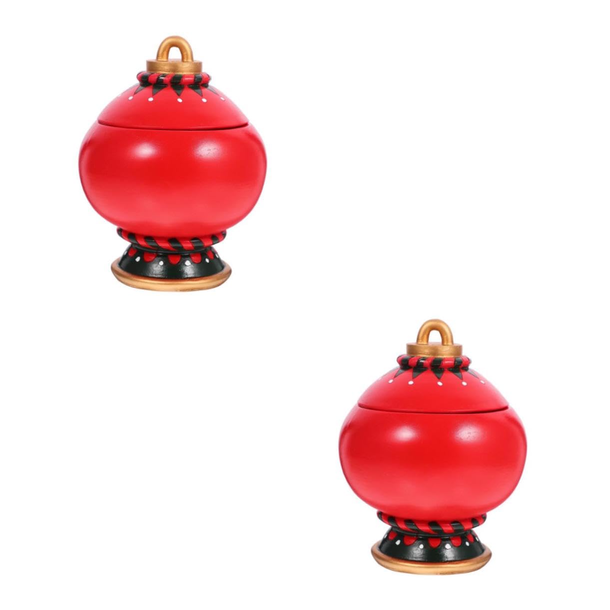 Bol de Noël Ciieeo incassable en résine rouge pour apéritif de Noël sans casse