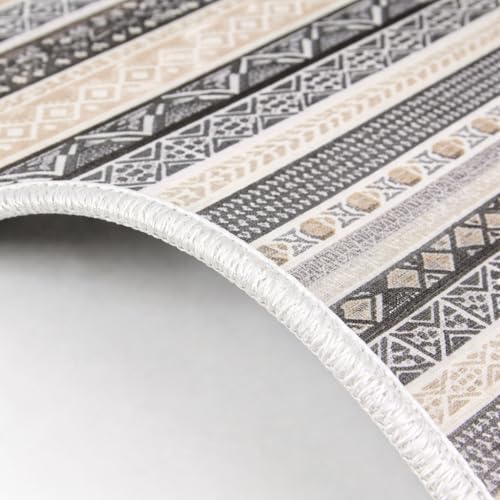 Image of HomeCloud Rectangular Kitchen Mat | Anti-Slip, Soft, Washable, Printed Designs for Floor, Kitchen & Room (6mm Thick) Pack of 2 Contain (1 Large (41 X 122 Cm) 1 Small 41 X 61 Cm) (Geomatric Multi)