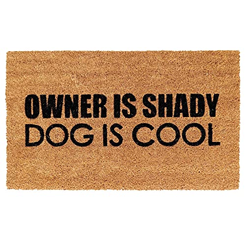 Onlymat Owner is Shady Funny Printed Anti-Slip Doormat (Black, Br...