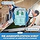 Augenspülstation inkl. 2 × 500 ml Flaschen Kochsalzlösung und Wandhalterung - Augenspülung - Augendusche - Eyewash station - sterile NaCl 0,9 Augenspüllösung - Eye wash