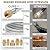 Upgraded 6 Feet High Pressure Braided Propane Hose Extension with Conversion Coupling 3/8" Flare to 1/2" Female NPT, 1/4" Male NPT, 3/8" Male Flare for BBQ Grill, Fire Pit, Heater