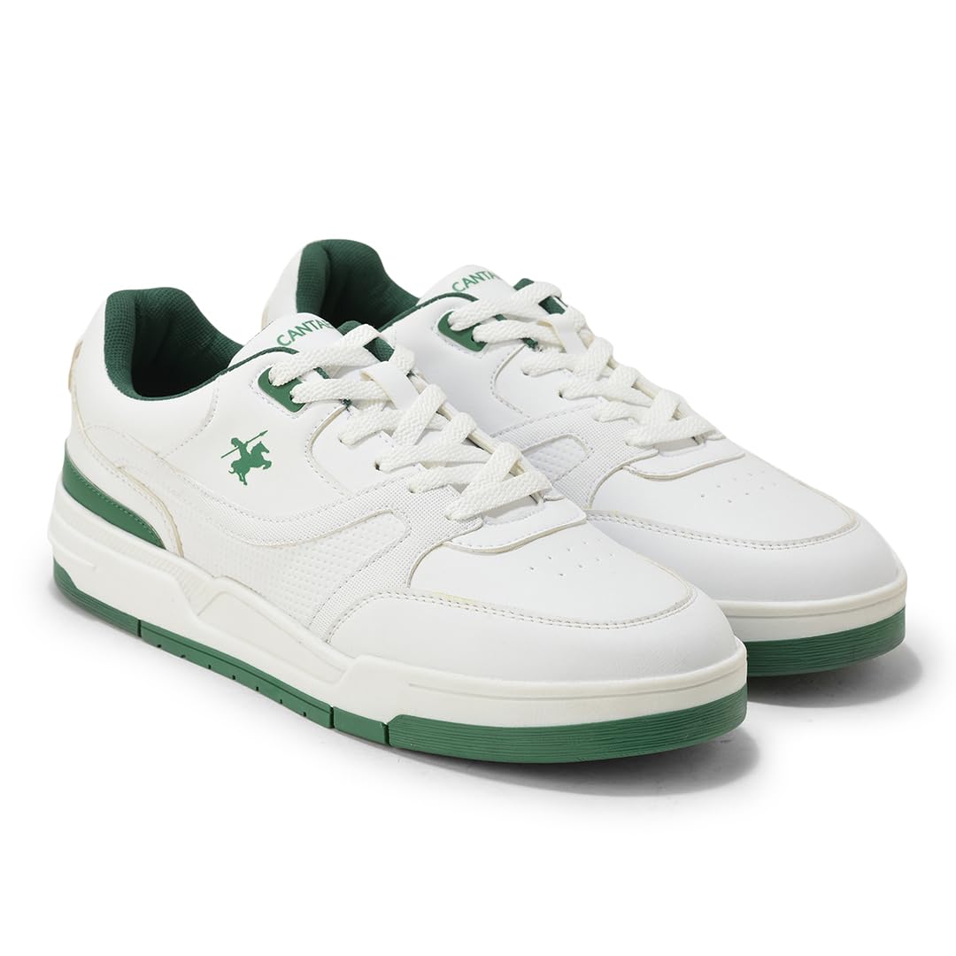 cantabil Sneaker for Men l Lightweight & Comfortable with Cushioned Insole PU Upper TPR Sole Lace-Up Closure-picture-18