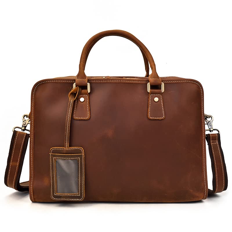Mens Leather Tote Bags, Shoulder Bags, 15 Vintage Laptop Bags, Briefcases Business Bags Document Cases