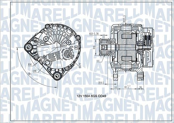 Alt. Equale MAGNETI MARELLI Alternatore 063731618410