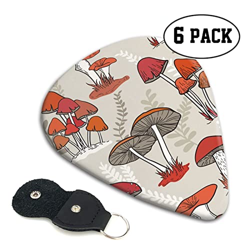 Ensemble de 6 médiators de guitare aux champignons rouges pour guitare acoustique, guitare électrique, basse, ukulélé… - Les Beatles, Paul McCartney, John Lennon, RIngo Starr, George Harrison Ensemble de 6 médiators de guitare aux champignons rouges pour guitare acoustique, guitare électrique, basse, ukulélé… – Image 3