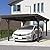 AECOJOY 17' x 12' Wooden Gazebo, Cedar Gazebos Pergola on Clearance, Outdoor Patio Wood Heavy Duty Carport Garage and Wood Pergola for Backyard, Coffee