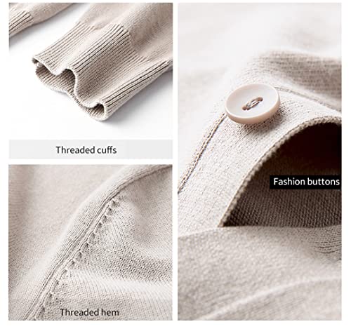 Male Solid Color Knitted Sweater Autumn Winter Cotton Cardigan Casual Buttons Cardigans Coat3