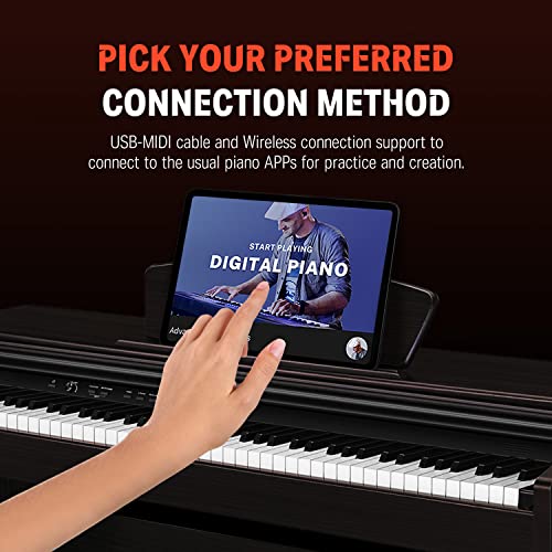 Piano numérique, DONNER DDP-300 Clavier 88 touches lestées lourdes à poids progressif, marteau gradée, piano électrique… - Les Beatles, Paul McCartney, John Lennon, RIngo Starr, George Harrison Piano numérique, DONNER DDP-300 Clavier 88 touches lestées lourdes à poids progressif, marteau gradée, piano électrique… – Image 7