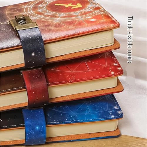 Journal intime verrouillé A5 Twelve Constellations carnet de notes à code secret pour ado