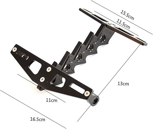 Miniatura 3 de LCCDZ Universal Motorcycle Aluminum License Plate Holder Bracket Compatible With HORNET 160R CBR 600RR NC 700S FOR KAWASAKI Z900 Z1000 (Color  Gold)