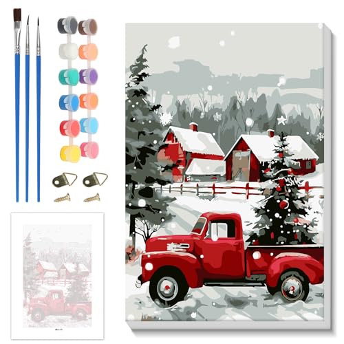 Skyboda Christmas Tree Paint by Numbers Kit for...