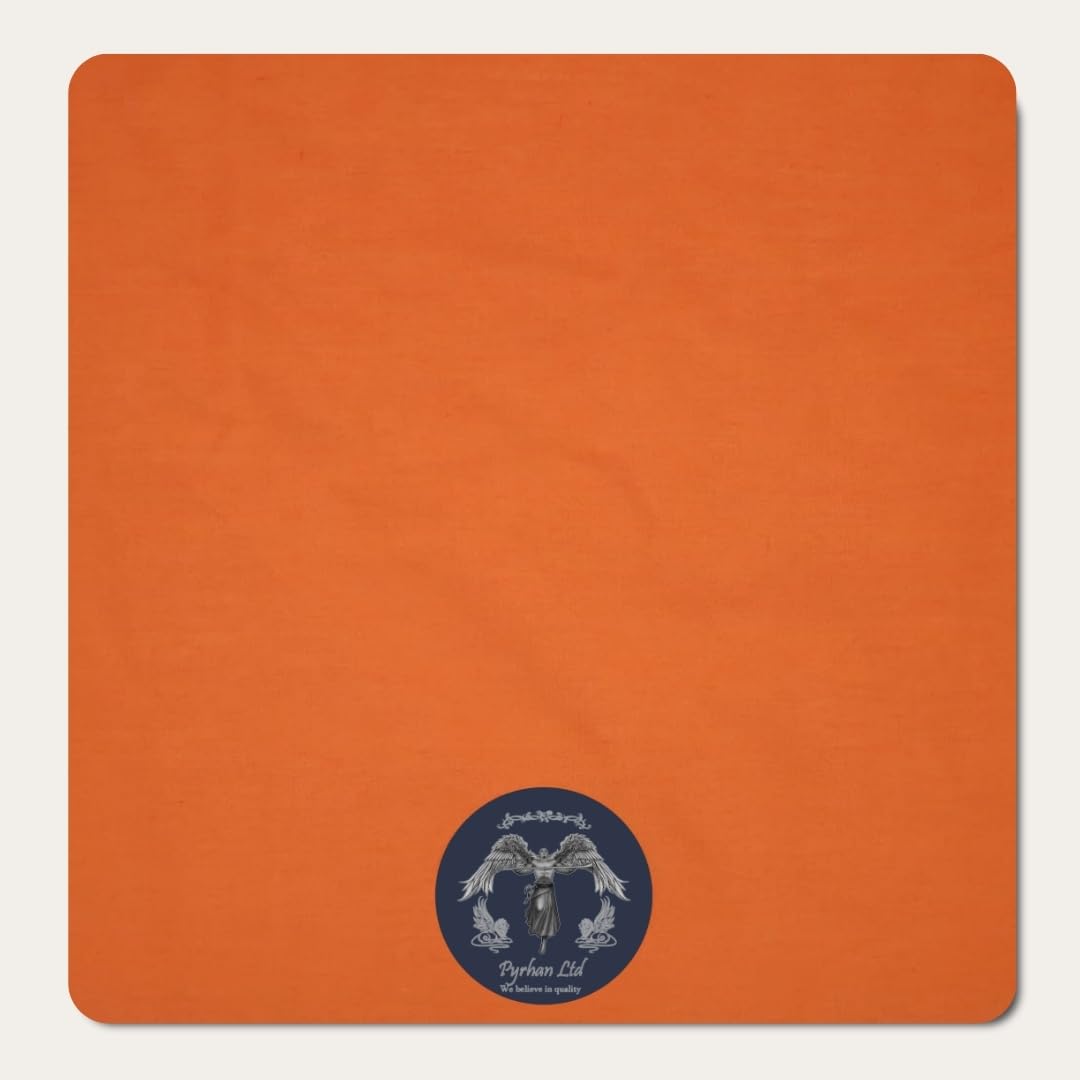 Poplin Polycotton Fabric by The Metre UK, 45 inch Wide Cotton Polyester Fabric Material, Sewing Material, Lining Fabric, Dressmaking Fabric, Quilting Fabric, Cotton Roll Clearance Pyrhan, (Orange)