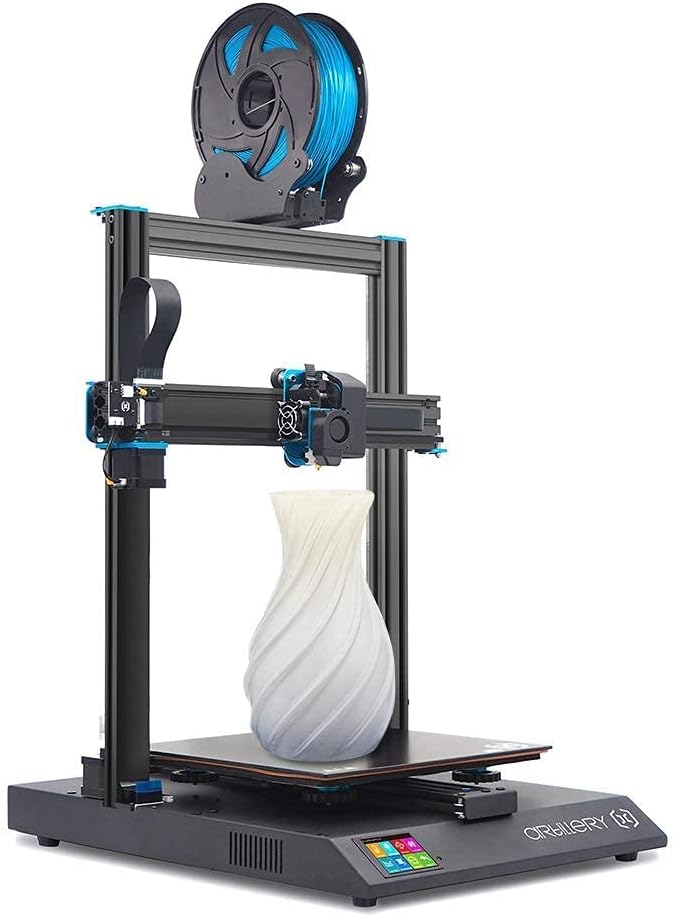 Artillery Sidewinder X1 3D Printer, Newest V4 Model Ultra-Quiet Lattice Glass Heat Bed Reset Button Filament Runout Sensor Failure Recovery 3D Printing, 300x300x400mm