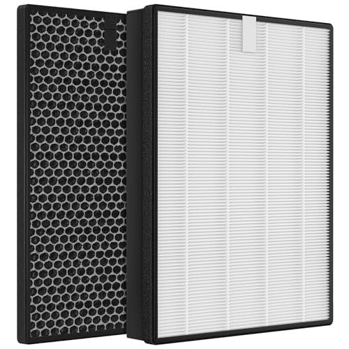 FY2420/30 FY2422/30 Ersatzfilter kompatibel mit Philips Luftreiniger AC2882 AC2887 AC2889 AC3829 2000er und 3000er Serie Enthalten 1 HEPA Filter und 1 Aktivkohlefilter