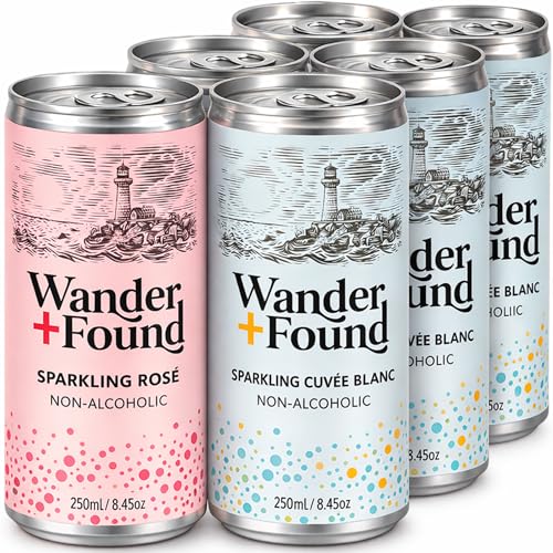 Wander + Found Non-Alcoholic Sparkling Wine Variety Pack (6)