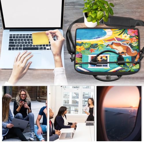 Bolso para laptop con diseño de ardilla tropical 15 pulg miniatura 6