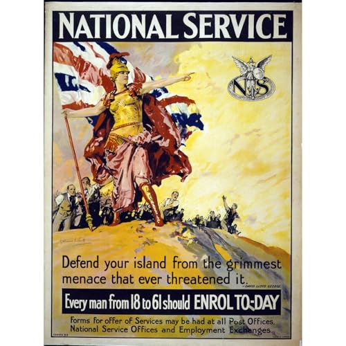 Impression giclée roulée ARTICULOZY Service national toile 101x127 cm