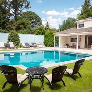 Cast Aluminum Outdoor Side TableOutdoor Coffee TableSmall Outdoor TableOutdoor Side Tables for PatioGardenBalcony for All Weather Black Round