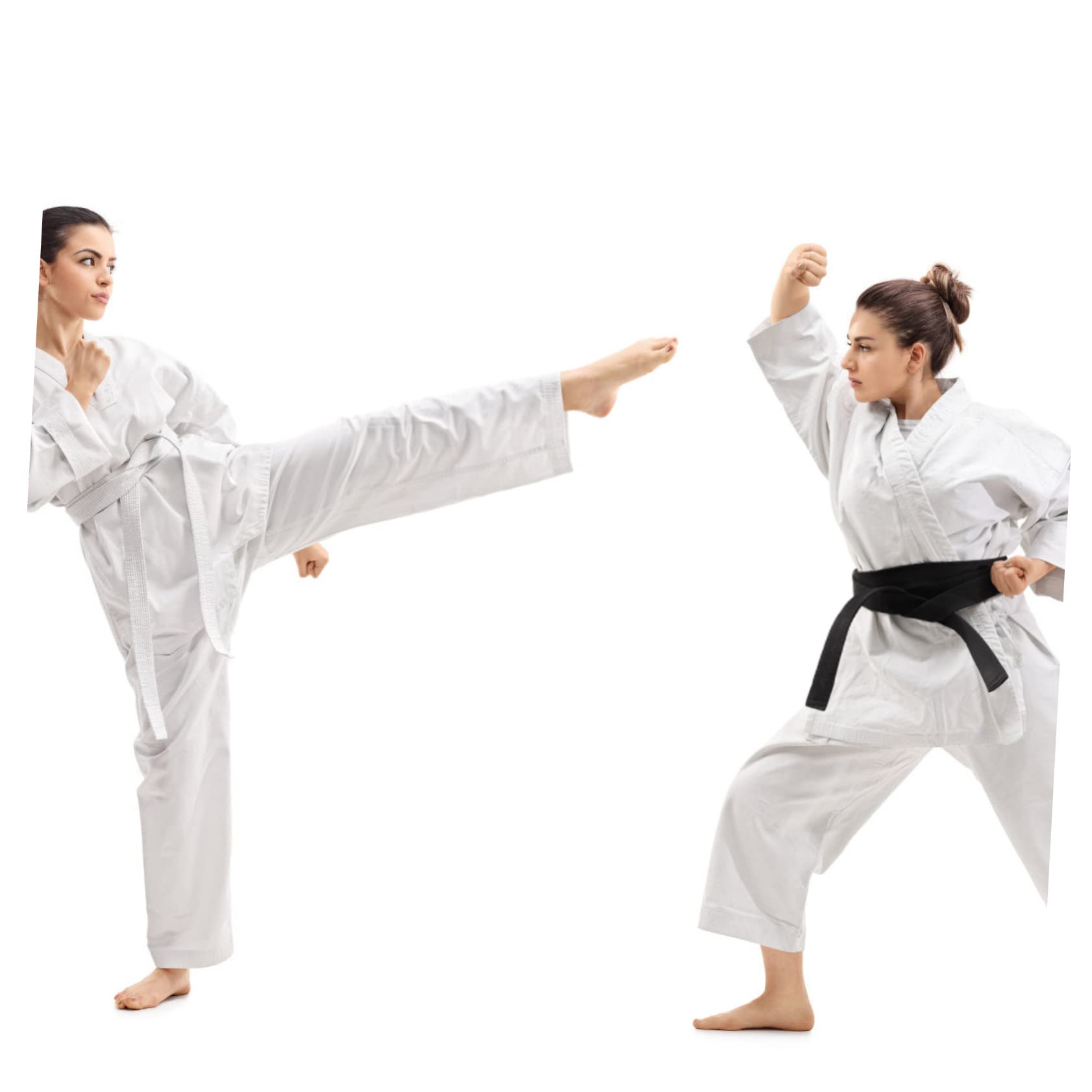 PACKOVE Uniforme di Karate Cinghie Ansimare Costume Sportivo Costume da Karatè Pastiglie Costume da Body Tuta da Sudore Cintura Guanti Costume da Fitness Cotone Poliestere Bianca