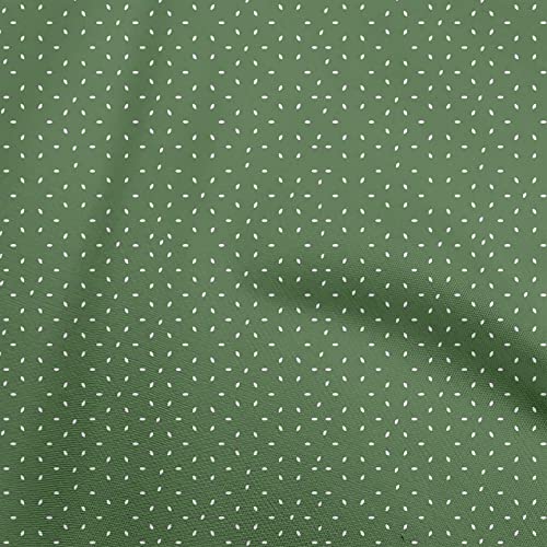 oneOone Viscose Chiffon Green Fabric Abstract Quilting Supplies Print Sewing Fabric by The Yard 42 Inch Wide-46