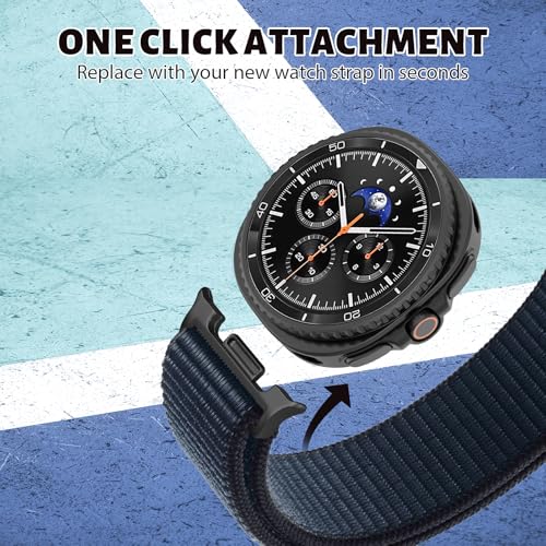 Image of 3 Pack Nylon Loop Band for Samsung Galaxy Watch 9 /8 40 /44mm 8 Classic 46mm | Soft Fabric, Sport Adjustable Strap, Replacement Wristband for Samsung Galaxy Watch 9 8 44mm 40mm /8 Classic 46mm Men Women