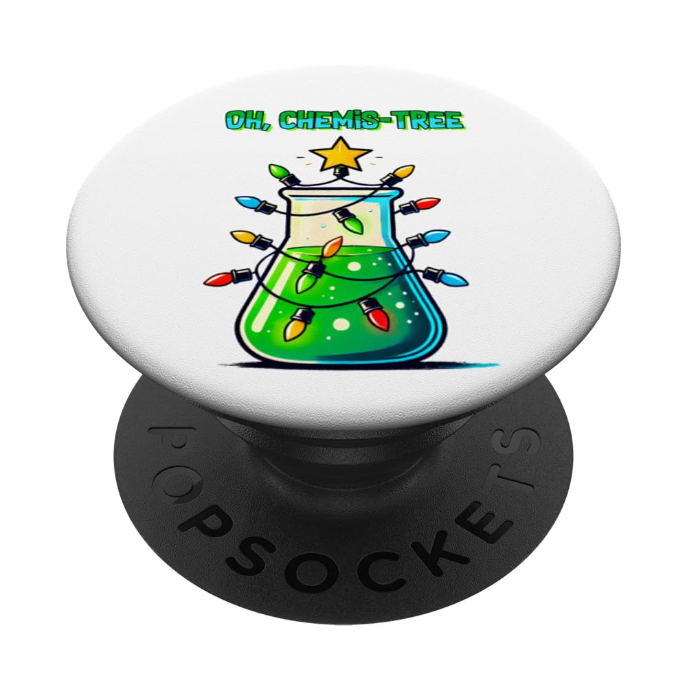 Chemistry Christmas Tree For Chemist Chem Students PopSockets Adhesive PopGrip