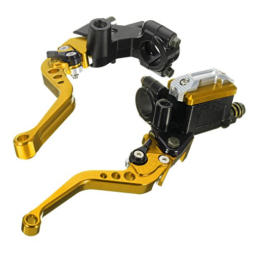 C-FUNN 7/8Inch 22Mm CNC Universal Motorcycle Brake Clutch Master Cylinder Lever Reservoir - Lila