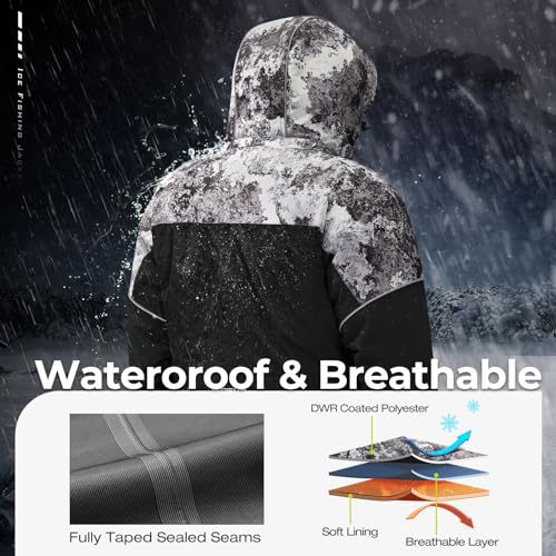 Piscifun Ice Fishing Jacket, Floating Waterproof Ice Fishing Coat, Insulated Jacket for Cold Weather Conditions2