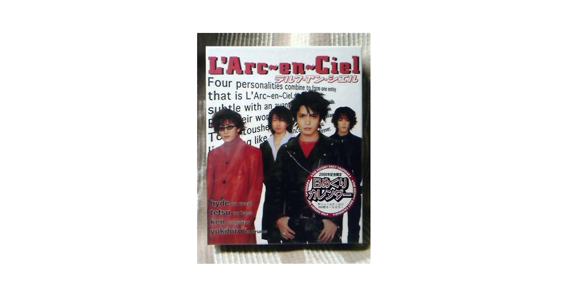 【L&#39;Arc〜en〜Ciel】2000ミニカレンダー L'Arc〜en〜Ciel ラルク 2000年 カレンダー tetsuya - メルカリ