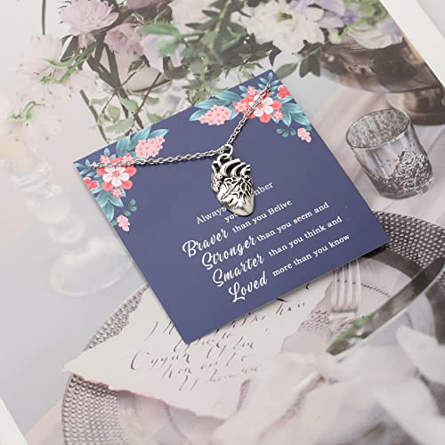 Collana anatomica a forma di cuore anatomico con