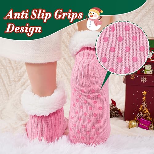 Non-slip Knit Sweater Warm Household Floor Socks for Women - Image 3
