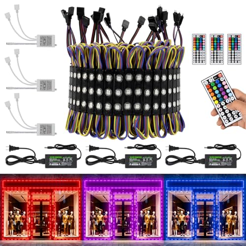Image of WICHEMI Storefront LED Lights for Business Window Lights LED Modules 120FT