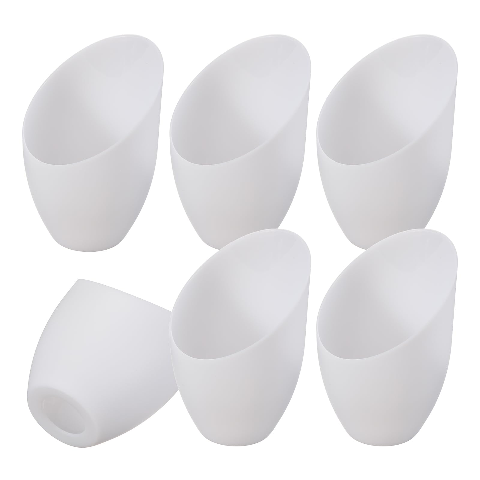 VIAPUICE Horseshoe Lamp Shade 137mmH 110mmDia. 30mmFitter 6Pcs White