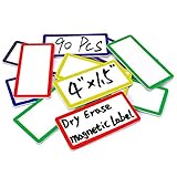 ZHIDIAN 90-Pcs Large Magnetic Dry Erase Labels, 1.5