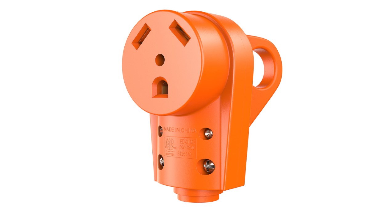 Image of Nilight 30 Amp RV Replacement Plug Receptacle ETL Listed NEMA TT-30R | 125 Volt Heavy Duty Female Plug Socket with Handle for RVs Camper Caravan Motorhome Van Trailer