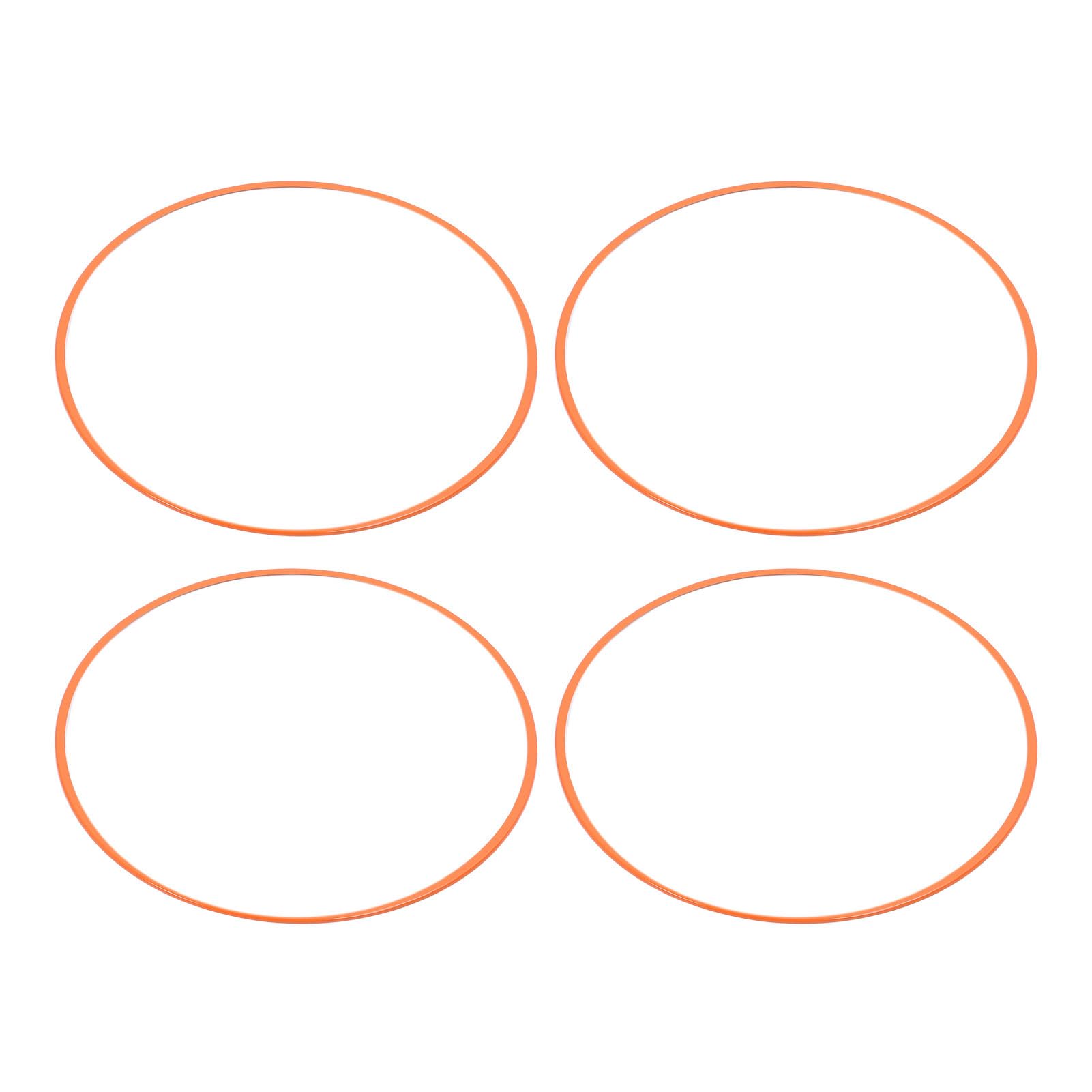 19-Zoll-Felgenschutz, 4er-Set |Kratzfester ABS-Klebeschutz in Orange |Universell passend für Fahrzeuge mit flachen Felgenkanten |Einfache Montage, kein Reifenausbau erforderlich