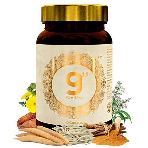 Nutriley 9 INCH Men’s Wellness supplement, Ayurvedic Capsules for Strength, Stamina and Power- 40 Capsules Nutriley 9 INCH Men’s Wellness supplement, Ayurvedic Capsules for Strength, Stamina and Power- 40 Capsules