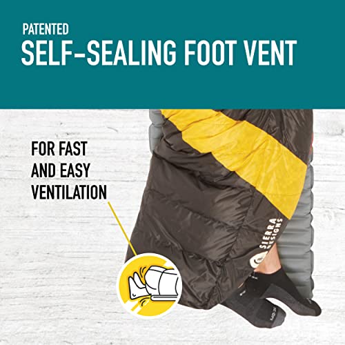 Sierra Designs Cloud 20 Degree Dridown Sleeping Bag Ultralight Zipperless Down Sleeping Bag For Backpacking And Camping - Long #TOP3