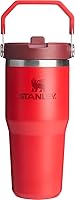 Vista 51 de Stanley IceFlow - Vaso con pajilla abatible con asa, de 20 onzas, tapa giratoria y popote abatible, botella de agua resistente a fugas, acero